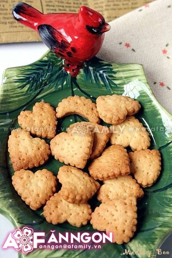 Cách làm bánh quy mặn giòn ngon hấp dẫn dành cho bé ngày cuối tuần