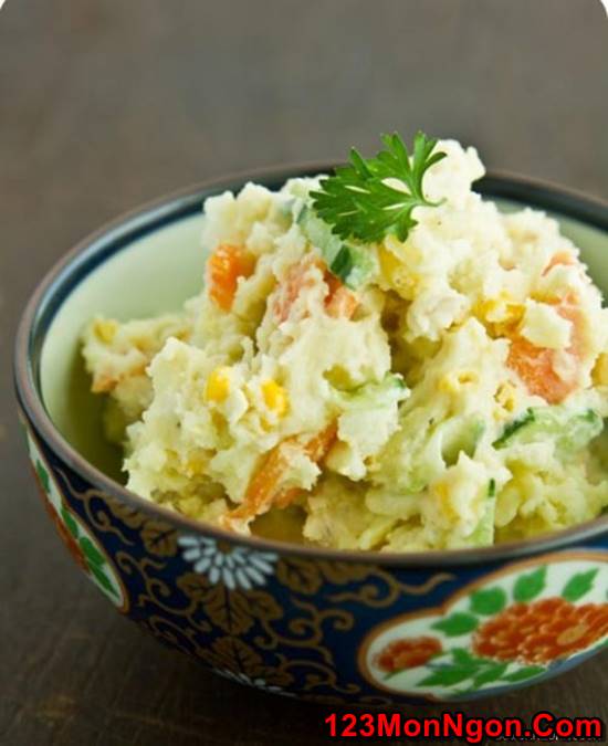 Cách làm món salad khoai tây mới lạ mà thơm ngon hấp dẫn không ngán 123monngon: Món ngon mỗi ngày - Mẹo vặt nội trợ - Địa điểm ăn uống