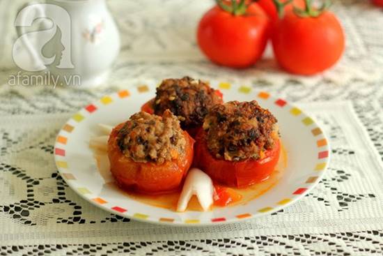 Cách làm cà chua nhồi thịt giản đơn mà thơm ngon cho bữa ăn ấm cúng phần 1