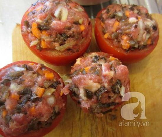 Cách làm cà chua nhồi thịt giản đơn mà thơm ngon cho bữa ăn ấm cúng phần 9