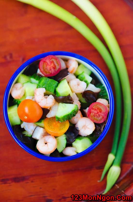 Cách làm món Salad tôm đẹp mắt thơm ngon bổ dưỡng phần 8