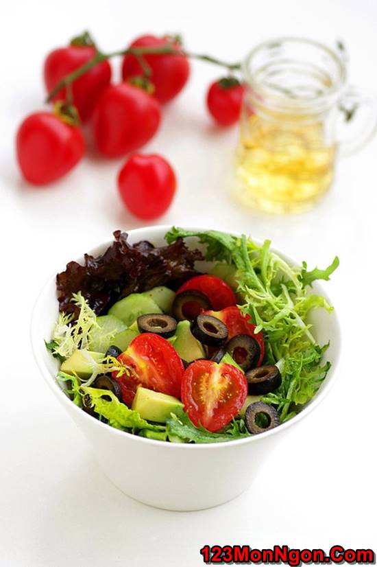 Cách làm salad rau quả tươi ngon bắt mắt ăn là ghiền phần 8