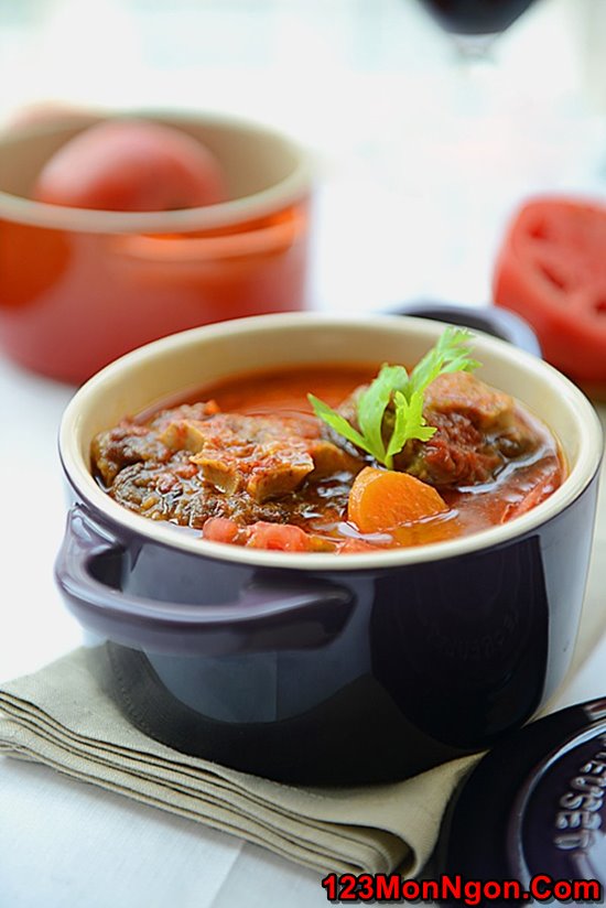 Cách làm món đuôi bò hầm cà chua thơm ngon đậm đà đổi vị cuối tuần
