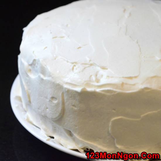 Cách làm bánh gato kem tươi béo ngậy thơm ngon rất giản đơn phần 5