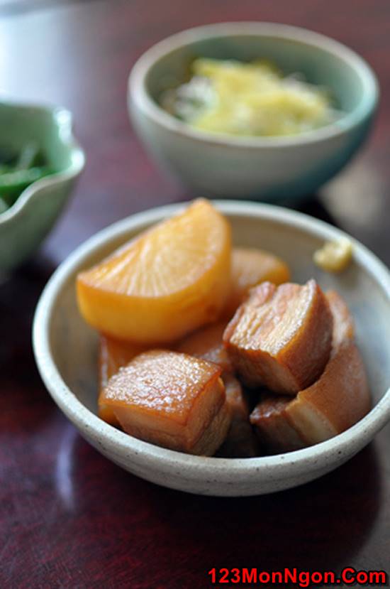 Cách làm thịt ba chỉ kho củ cải kiểu Nhật đậm đà cực ngon cho bữa cơm ngày mưa lạnh phần 5