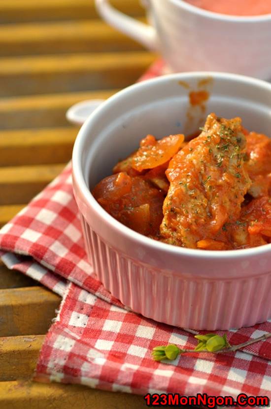 Cách làm món cánh gà rim cà chua lạ miệng thơm ngon mà rất dễ ăn phần 9