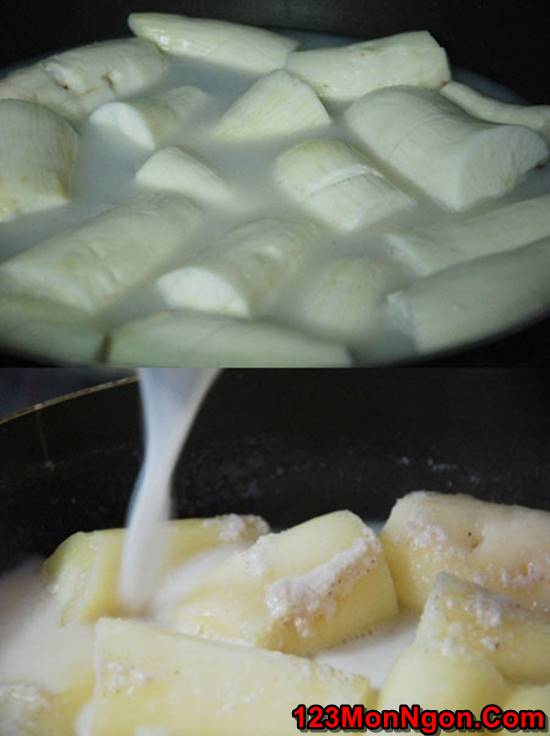 Cách làm món khoai mì nấu sữa bùi béo thơm ngon nhâm nhi cuối tuần phần 6