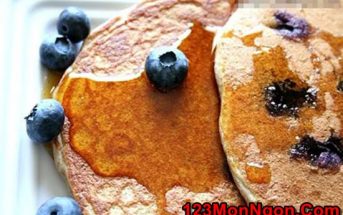 Cách làm bánh Pancake việt quất thơm ngon mà cực đơn giản ăn là ghiền