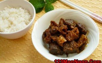 Cách nấu bò kho cà ri khô mới lạ đậm đà hấp dẫn ăn hoài không ngán