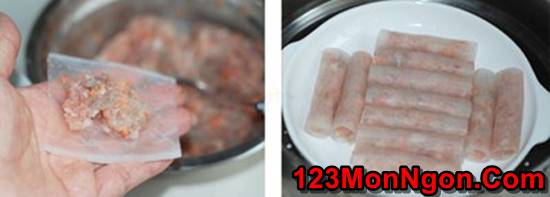 Cách làm củ cải cuốn tôm thịt thanh ngọt thơm ngon phần 4