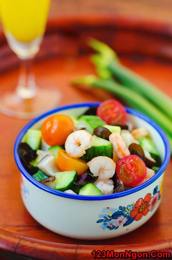 Cách làm món Salad tôm đẹp mắt thơm ngon bổ dưỡng phần 10