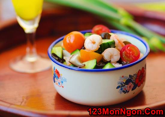 Cách làm món Salad tôm đẹp mắt thơm ngon bổ dưỡng phần 9