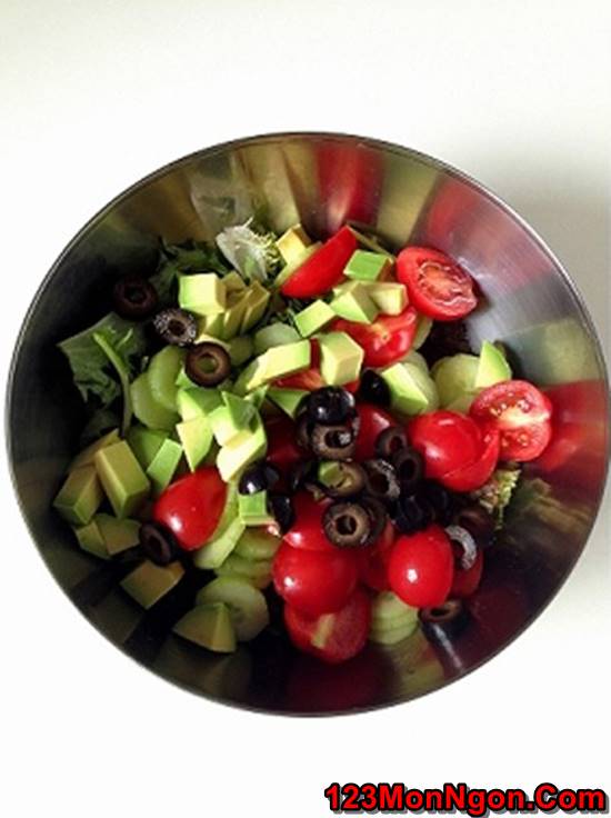 Cách làm salad rau quả tươi ngon bắt mắt ăn là ghiền phần 4