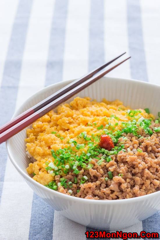 Cách làm món cơm gà băm kiểu Nhật mới lạ bổ dưỡng cực thơm ngon phần 7