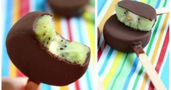 Cách làm kem kiwi bọc socola ngọt mát thơm ngon giải nhiệt ngày hè