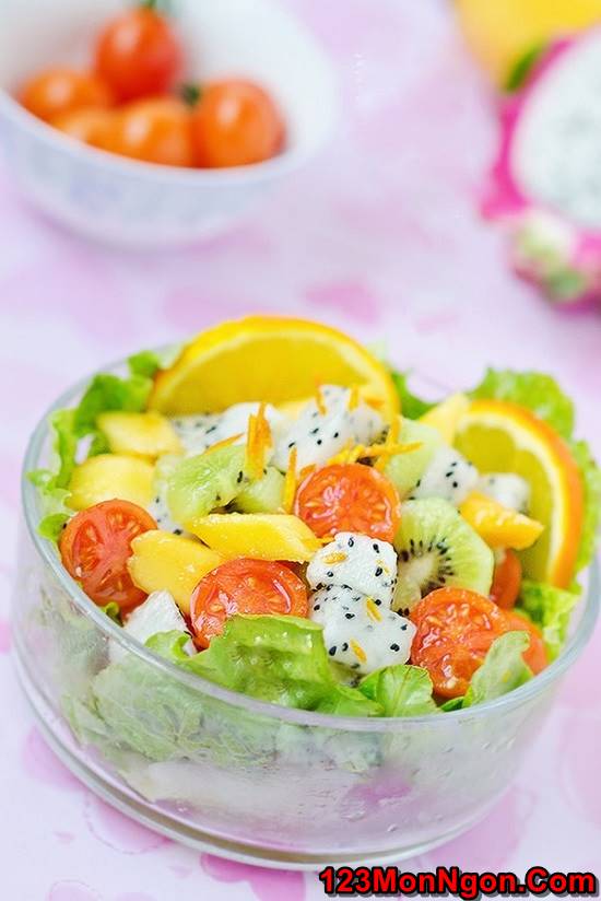 Cách làm salad hoa quả tươi ngon hấp dẫn cực mát cho ngày hè phần 1
