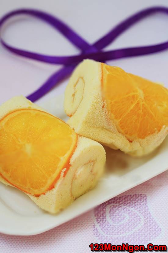 Cách làm bánh bông lan cam tươi mềm ngon cực hấp dẫn cho bé phần 8